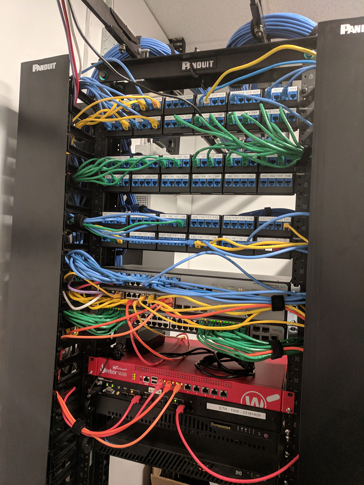 Clean Wired Network Rack